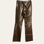Ralph Lauren Ralph Vintage Metallic Bronze Leather High Rise Flare Pants 6 Photo 5