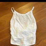 Cloth & Stone Anthropologie  white ruched camisole top size M Photo 2