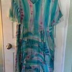 Vintage 90s Yolanda Lorente Hand Painted Dress 100% Silk Size undefined Photo 0