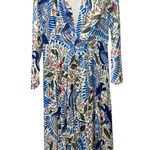 Farm Rio  Macaw Flight Maxi Plunging V-neck Long Sleeve
Dress XL Photo 4