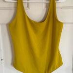 EXPRESS  Body Contour mustard yellow bodysuit size large Photo 0