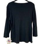 NEW Jess & Jane “City Pups” Black Dog Print Cotton Crewneck Top Size Small Photo 1