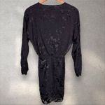 Rag and Bone  Eloise Velvet Burnout Mini Dress Black Silk Blend Sz 2‎ Photo 6