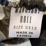 Mangishi Doll Zahara Maxi Dress in Yellow Swirl Blue Size 10 Photo 11