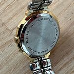 Bulova  Ladies Watch Two-Tone Bracelet Case Sparkling Silver Dial Gold-Tone Hands Photo 8