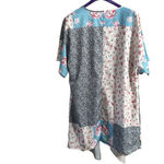 Kimono with floral print Blue Size XXL Photo 7