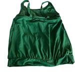 Green Tank Top and Floral Shorts Set Photo 2