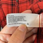 Universal Threads UNIVERSAL THREAD Burnt Orange & Black Plaid 1/4 Button Down Shirt Size M Photo 5