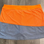 Bette & Court Color Block Orange And Gray Tennis Golf Skirt Skort Size XL Photo 0
