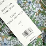 Veronica Beard Avenel Floral Ruffled Silk Asymmetric Midi Dress Green Sz 4 NWT Photo 13