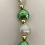 St Patrick's Day Beaded Necklace Hearts Parade Green Photo 8