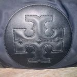 Tory Burch Black With Gold Nylon Small Ella Tote Handbag Women’s Purse Bag Photo 2