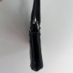 Anne Klein Y2K BLACK FAUX CROCODILE PRINT BELT BUCKLE SHOULDER BAG Photo 4