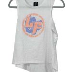 LF THE BRAND WHITE WITH PINK & PURPLE GRAPHIC TANK TOP SMALL Photo 0