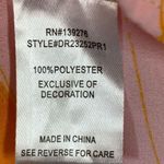 DR2 Women’s Floral Tie Front Long Sleeve Blouse Orange Purple Size Large Photo 8