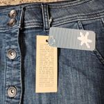 Splendid Indigo Blue Denim Mini Skirt Women's Size 27 Full Button Photo 4
