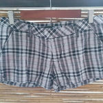Volcom  7 Black Tan Plaid Shorts Photo 0