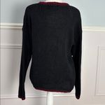 Tiara International VINTAGE Christmas Sweater Size Small Whipstitch Embroidered Photo 9
