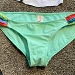 OP  Size M (7-9) Bandana Top & Bottom Bikini Green​​​ Photo 5