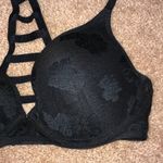 PINK - Victoria's Secret Pink Victoria’s Secret black lace Strappy bra racer back size 32D lightly lined Photo 1