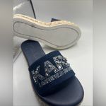 Karl Lagerfeld  Denim Navy Slide Sandals 5.5 Photo 3