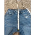 American Eagle Mom Jean Comfort Stretch Waistband Rip Knees Denim High Rise 0 Photo 8