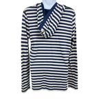 Vineyard Vines  Hoodie Long Sleeve Striped Casual Pullover Top Blue Small Photo 3