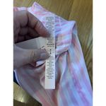 Victoria's Secret Victoria’s Secret Signature SATIN SLIPPERS Pink White Size Large 9-10 NEW Photo 4