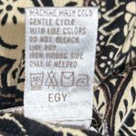 Draper & Damons Womens Tiered Midi Skirt L Black Cream Paisley Boho Cottagecore Size L Photo 5