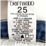 Driftwood JACKIE HIGH RISE FLORAL EMBROIDERED TRIM JEANS SIZE 25 Photo 8