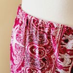 BCBGMAXAZRIA y2k aesthetic paisley nylon mesh midi skirt size small Photo 1