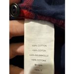 J.Crew Womens 12 Boy Shirt Plaid Long Sleeve Button Down Shirt Blue Red Flannel Photo 4