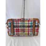 Dooney & Bourke Dooney Bourke Chatham White Bright Plaid Domed Satchel Top Handles Shoulder Photo 6