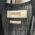 Golden by TNA Black Lyrica Crinkle Guaze Crop Tank‎ Top Photo 4