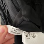 J.Crew Shirtdress Amelia Popover in Drapey Viscose Twill Size XS Black Flowy Photo 8