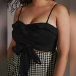 Anthropologie  Ruffle Linen Tie Tube Top Size XS Photo 2