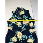 Original Island Sports Floral Sleeveless Button Down Maxi Dress Size 14 Rayon Black Photo 5