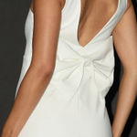 Lulus Blissfully Beaming White Sleeveless Bow Mini Dress Size M Bridal Wedding Photo 0
