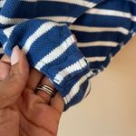 LIMITED AMERICA | Blue Striped Waffle Knit Bodysuit Sz L Size L Photo 1