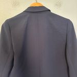 Madewell Women's The Dorset Crop Blazer in Easygoing Crepe Navy Blue Sz Medium Photo 11