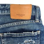 Moussy Vintage Velma Jeans Tapered Distressed Dark Wash Blue Denim Women's 26 Photo 2