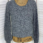 Jennyfer Y2K LaceUp Sides Speckle Sweater Black White Medium Black Photo 0