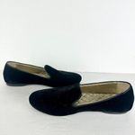 Birdies  The Starling Velvet Flat Loafer Size 7.5 Black Slip On Classic Timeless Photo 2