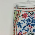 House of Harlow White Colorful Patterned Linen Blend Pants Size 4 Women's Photo 1