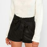 EXPRESS Super high waisted vegan leather short NWT Photo 0