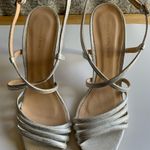 Carmen Marc Valvo  Silver Slingback Pumps size 7.5 NWOB Photo 1