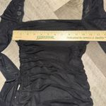 Princess Polly  Chavri Long Sheet Sleeve Mini Dress Black Size 4 Photo 4