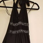 ENTRY ‎ Sexy black beaded plunging neckline dress​ Photo 14