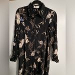 Mango  Elegant Black Floral Maxi Dress Photo 4