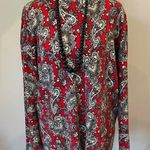 kim rogers Red Paisley Long Sleeve  large Photo 0